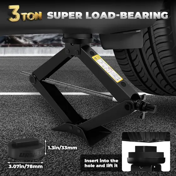 3-Ton Scissor Jack Kit for… — Photo 2