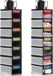 2Pcs Weekly Clothes Organizer 7shelf… — Photo 1