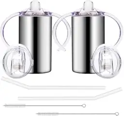 12oz Stainless Steel Sippy Cups… — Photo 1