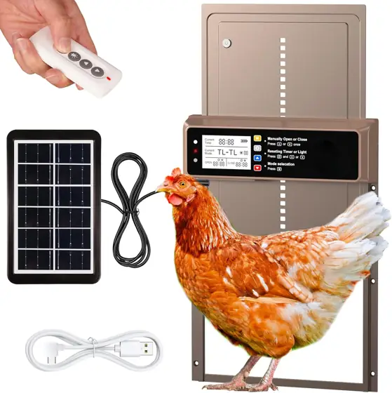 Automatic Chicken Coop Door Solar… — Photo 1
