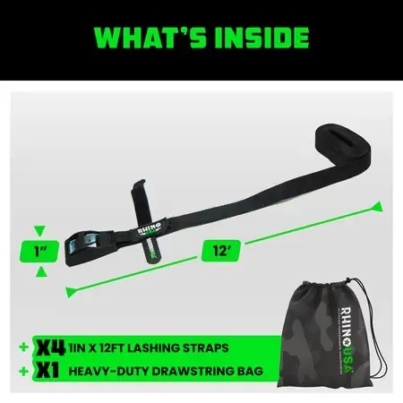 Rhino USA Tie-Down Lashing Straps,… — Photo 2
