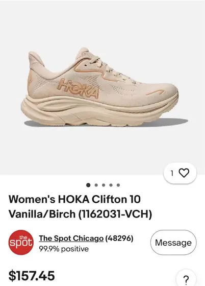 Women's HOKA Clifton 10 Vanilla/Birch — Photo 1