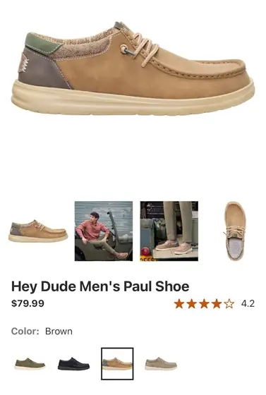 Hey Dude Men's Paul Shoe — Photo 1