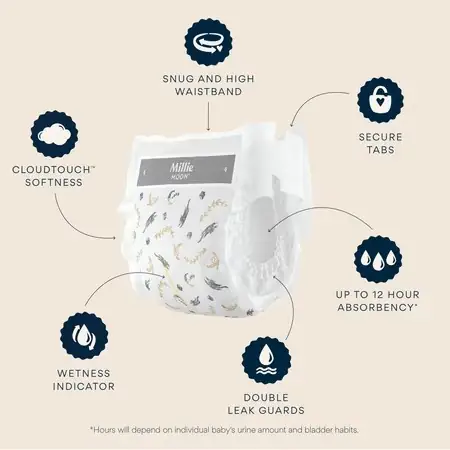 Millie Moon Luxury Diapers, Size… — Photo 2