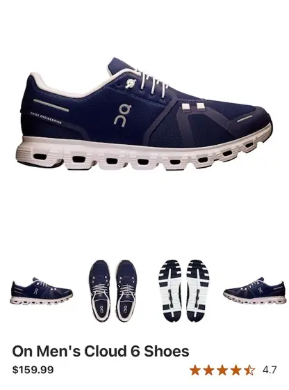 On Men's Cloud 6 Shoes… — Photo 1