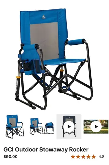 GCI Outdoor Stowaway Rocker — Photo 1