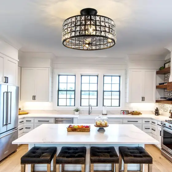 18-inch Cage Ceiling Fan with… — Photo 1