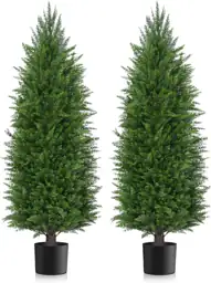 AOKIIE 4FT Artificial Cedar Topiary… — Photo 1