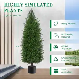 AOKIIE 4FT Artificial Cedar Topiary… — Photo 2