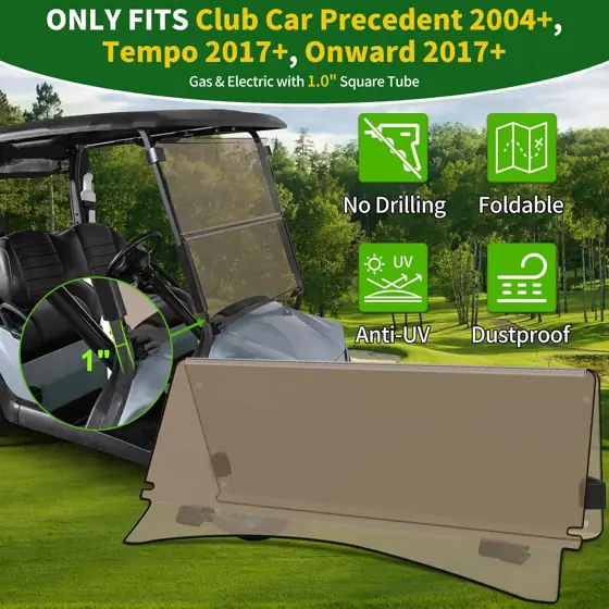 Golf Cart Windshield 3/16"(5MM)for Club… — Photo 2