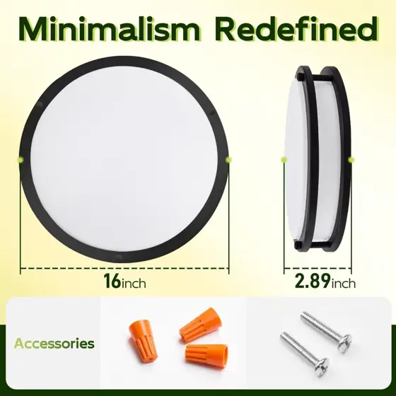 hykolity 16 inch Dimmable LED… — Photo 2