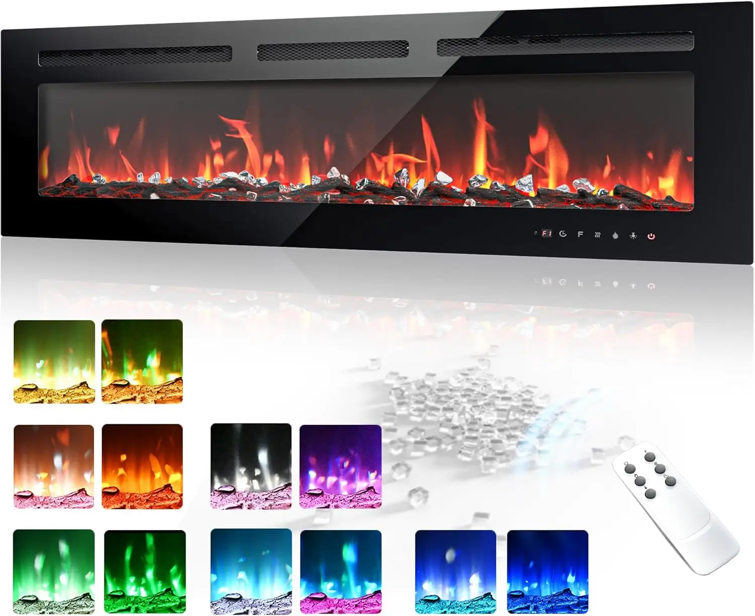 EUHOMY 50 Inch Electric Fireplace… — Photo 1