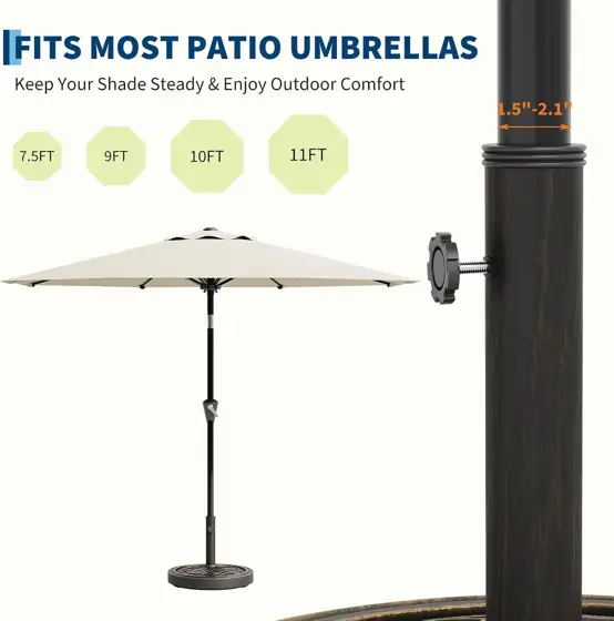 Garvee Round Umbrella Base, 26.5lb… — Photo 2