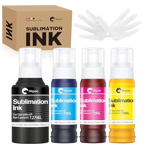 Hiipoo Sublimation Ink Refilled Bottles… — Photo 1