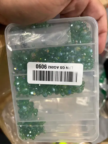 1250PCS Green Crystal Beads, 5… — Photo 3