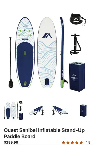 Quest Sanibel Inflatable Stand-Up Paddle… — Photo 1