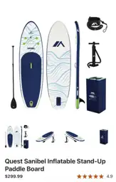 Quest Sanibel Inflatable Stand-Up Paddle… — Photo 1