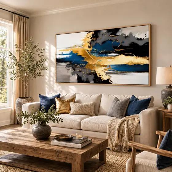 Abstract Wall Art Canvas Painting… — Photo 1