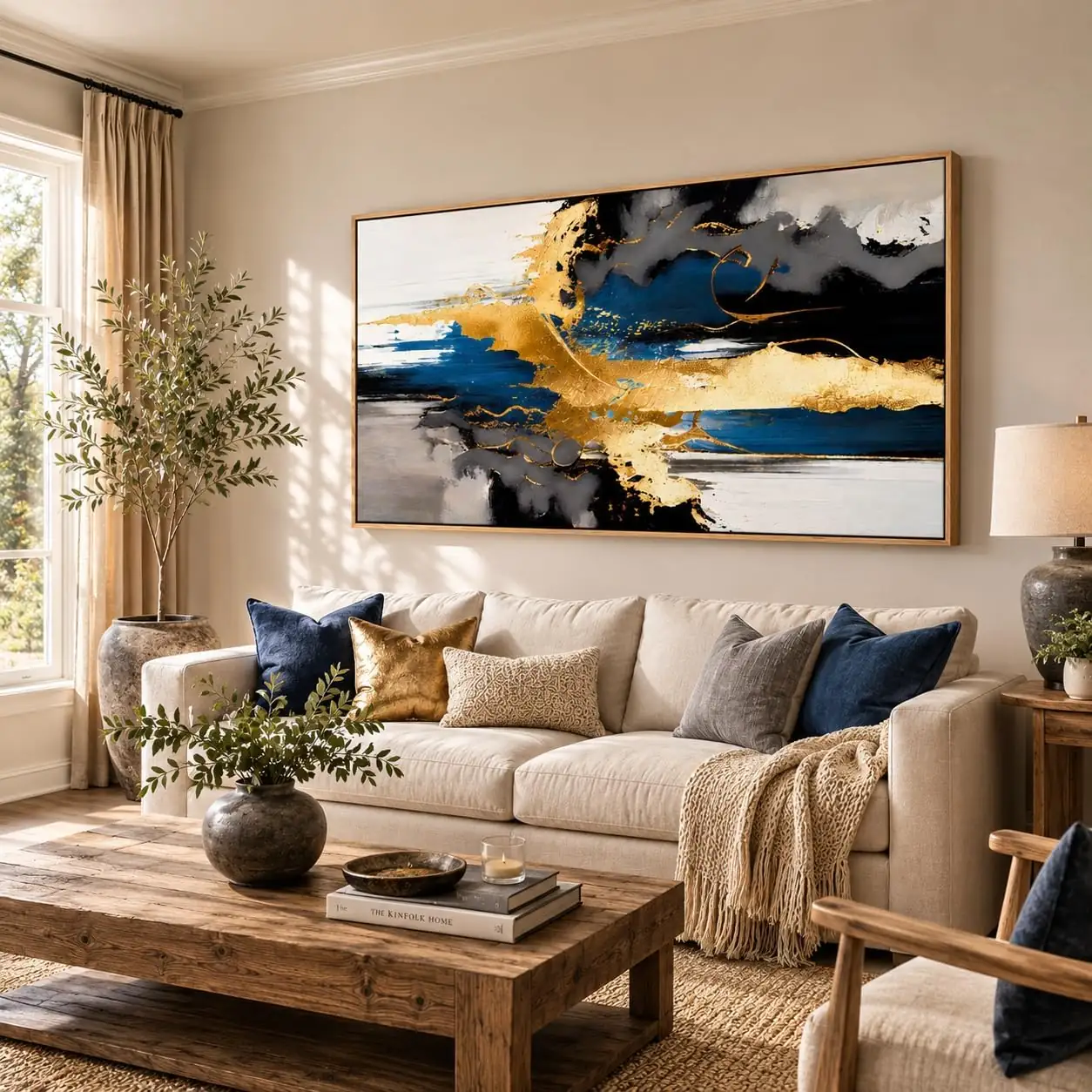 Abstract Wall Art Canvas Painting… — Photo 1