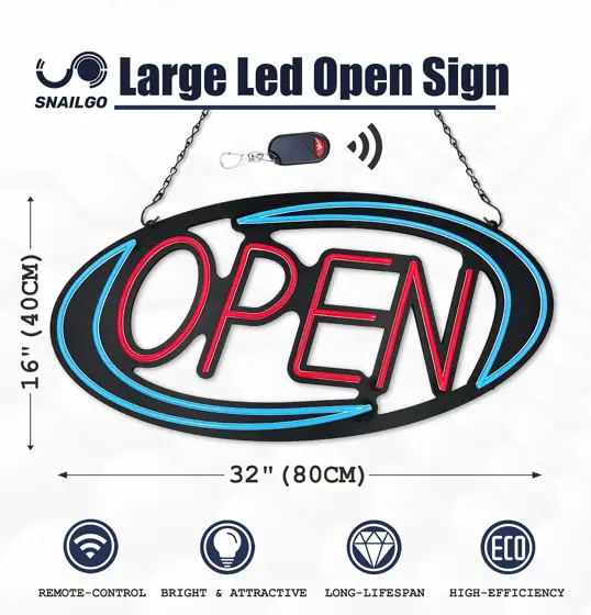 Open Signs, 32x16 inch Neon… — Photo 2