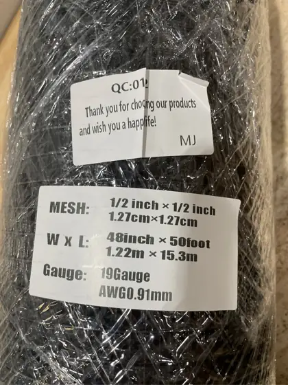 Black Hardware Cloth 1/2 in… — Photo 4