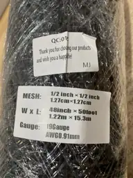 Black Hardware Cloth 1/2 in… — Photo 4