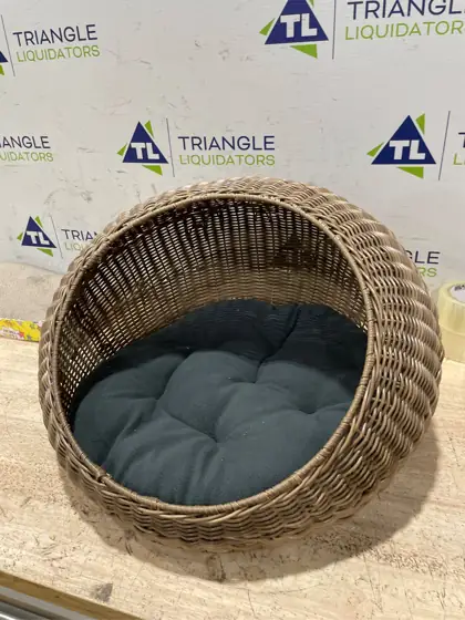 D+GARDEN Wicker Cat Bed Dome… — Photo 4