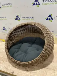 D+GARDEN Wicker Cat Bed Dome… — Photo 4