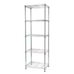 Silver 5-Tier Heavy-Duty Steel Freestanding… — Photo 1
