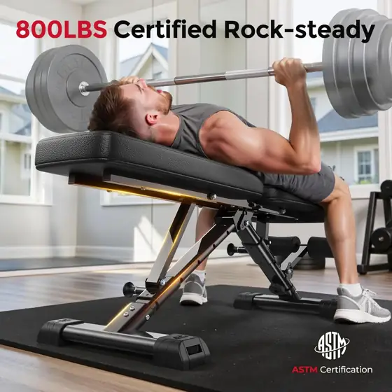 FLYBIRD WB5 Weight Bench, 800LBS,… — Photo 2