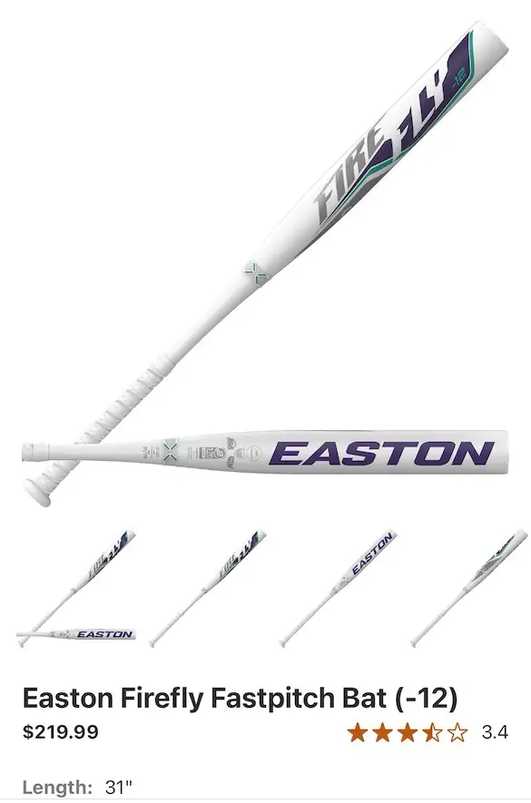 Easton Firefly Fastpitch Bat (-12) — Photo 1