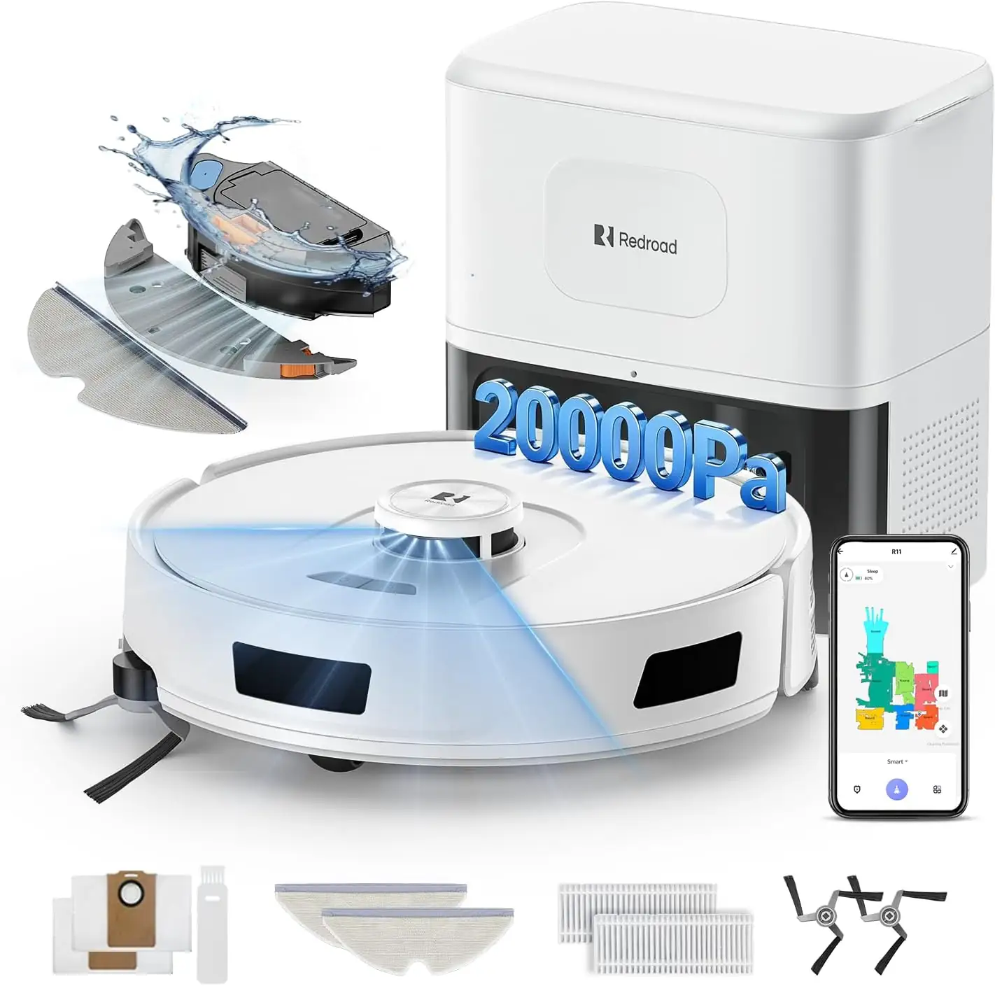 Robot Vacuum 20,000Pa with Mop,… — Photo 1