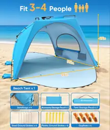 Raynesys Pop up Beach Tent… — Photo 2