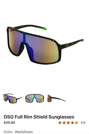 DSG Full Rim Shield Sunglasses — Photo 1