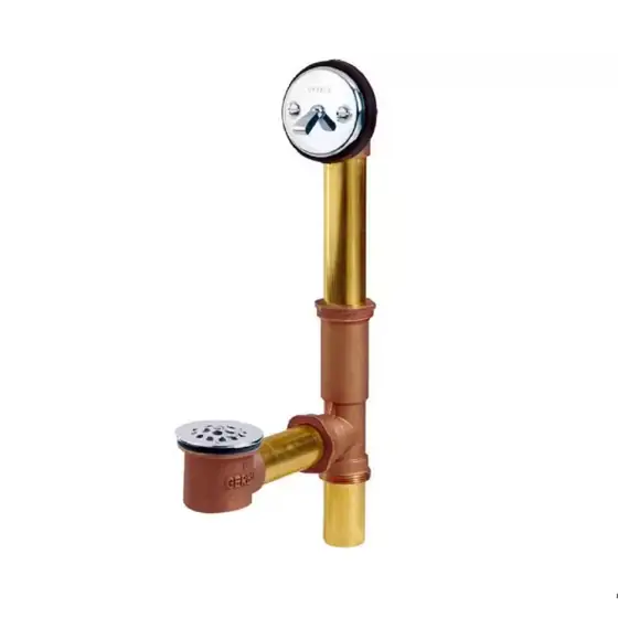 20-Gauge Brass Trip-Lever Bath Drain — Photo 1