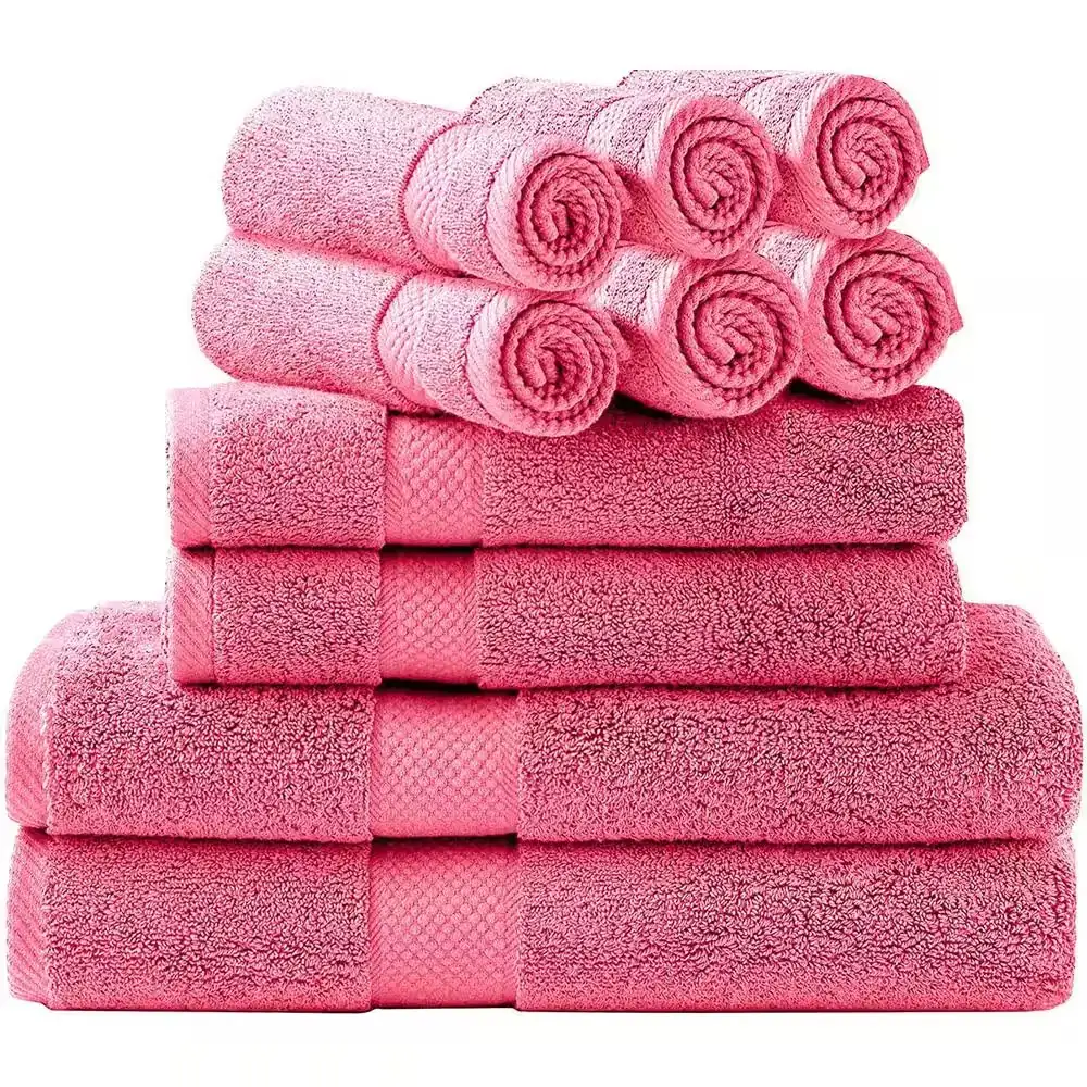 10 Piece Pink Cotton Bath… — Photo 1
