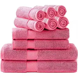 10 Piece Pink Cotton Bath… — Photo 1