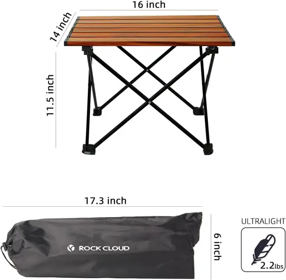 ROCK CLOUD Portable Camping Table… — Photo 2