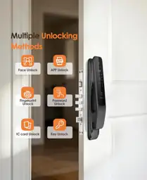 3D Face Recognition Smart Lock with Camera, Palm Vein Keyless Entry ...