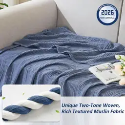 EMME Muslin Cotton Blanket Adults… — Photo 2