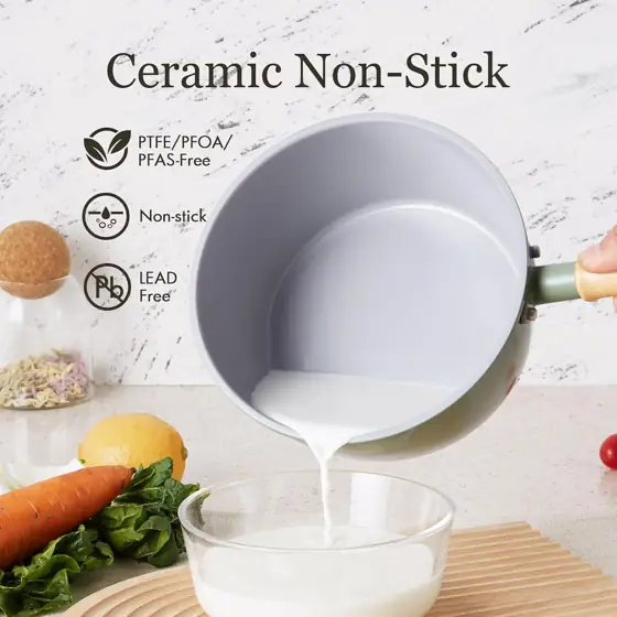 ROCKURWOK Ceramic Nonstick Sauce Pan… — Photo 2