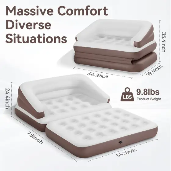 Full-Size Air Mattress for Inflatable-Portable… — Photo 2