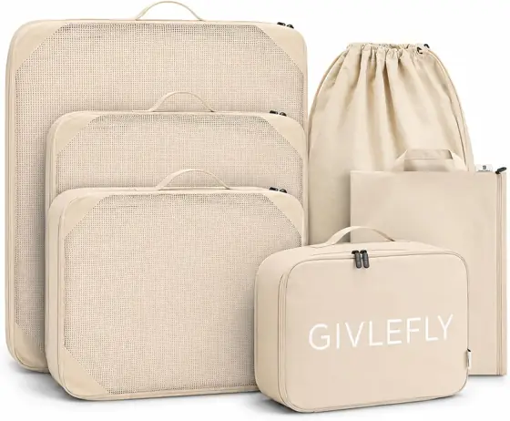 GIVLEFLY Compression Packing Cubes for… — Photo 1