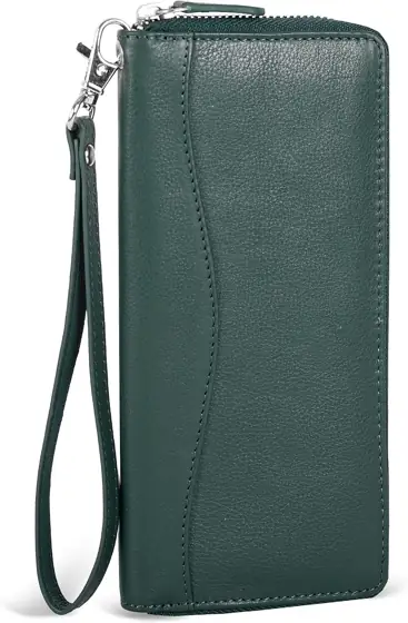 Womens Leather Wallet Clutch Purse… — Photo 1