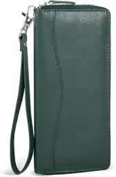 Womens Leather Wallet Clutch Purse… — Photo 1