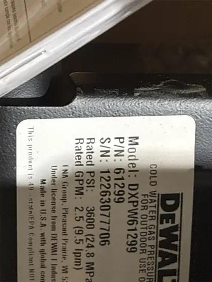 DEWALT 3600 PSI 2.5 GPM… — Photo 6