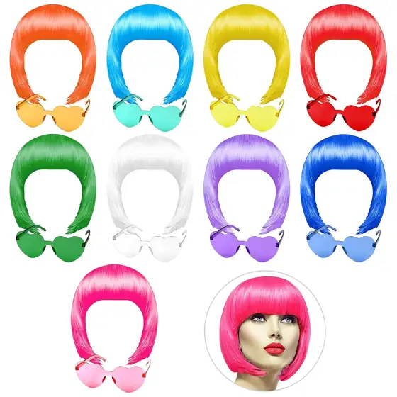PLULON 9 Pcs Colorful Bob… — Photo 1