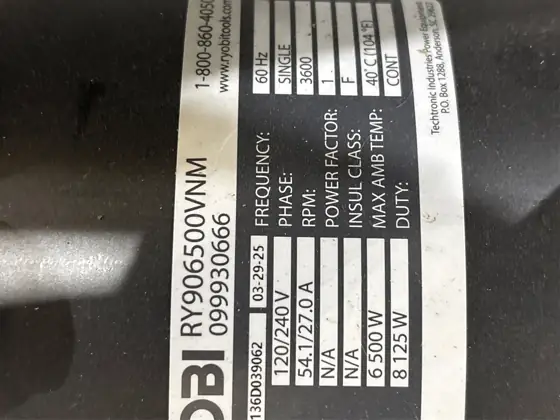 RYOBI 6,500-Watt Gasoline Powered Portable… — Photo 8