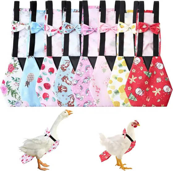 8 Pcs Chicken Diapers, Reusable… — Photo 1