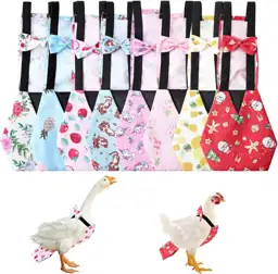 8 Pcs Chicken Diapers, Reusable… — Photo 1